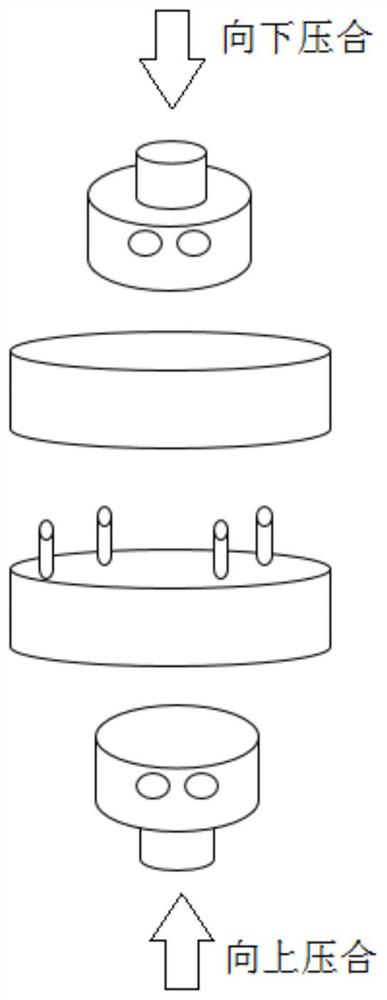 A multi-piece bonding structure of an LED semiconductor wafer