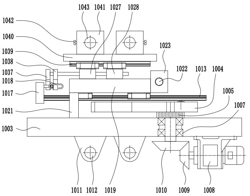 Forming device for steel wire oblique lock catch