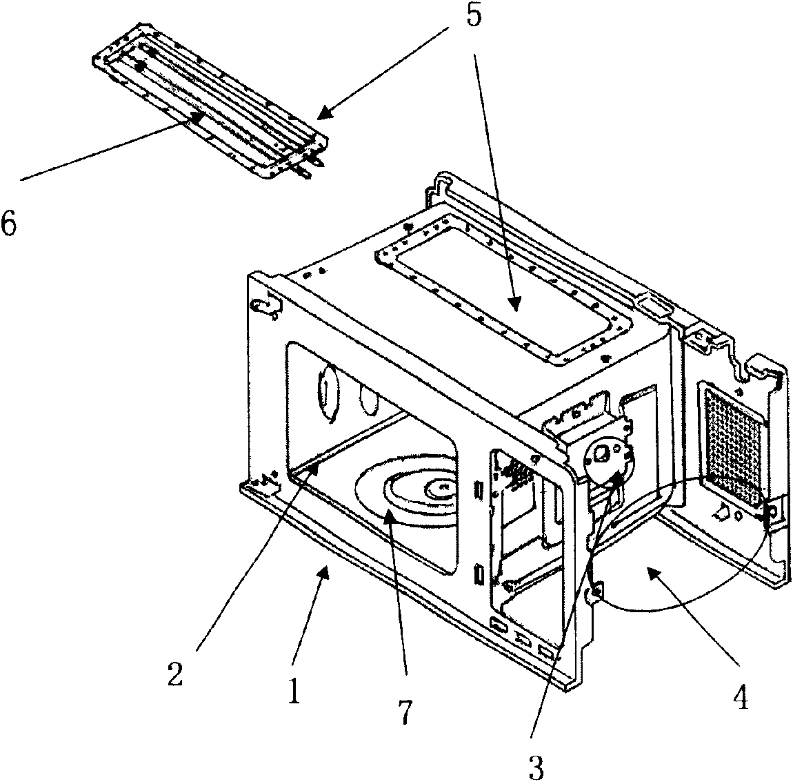 Grilling pipe and microwave oven utilizing same