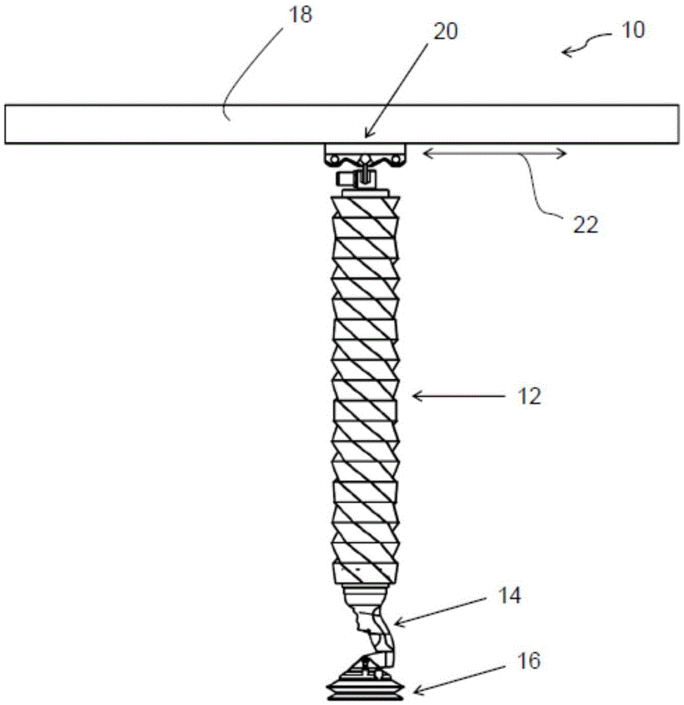 Lifting tube and handling device
