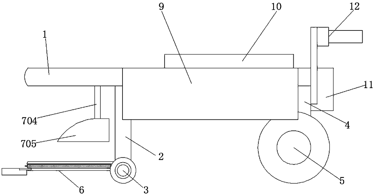 Semi-automatic garlic bolt harvesting device