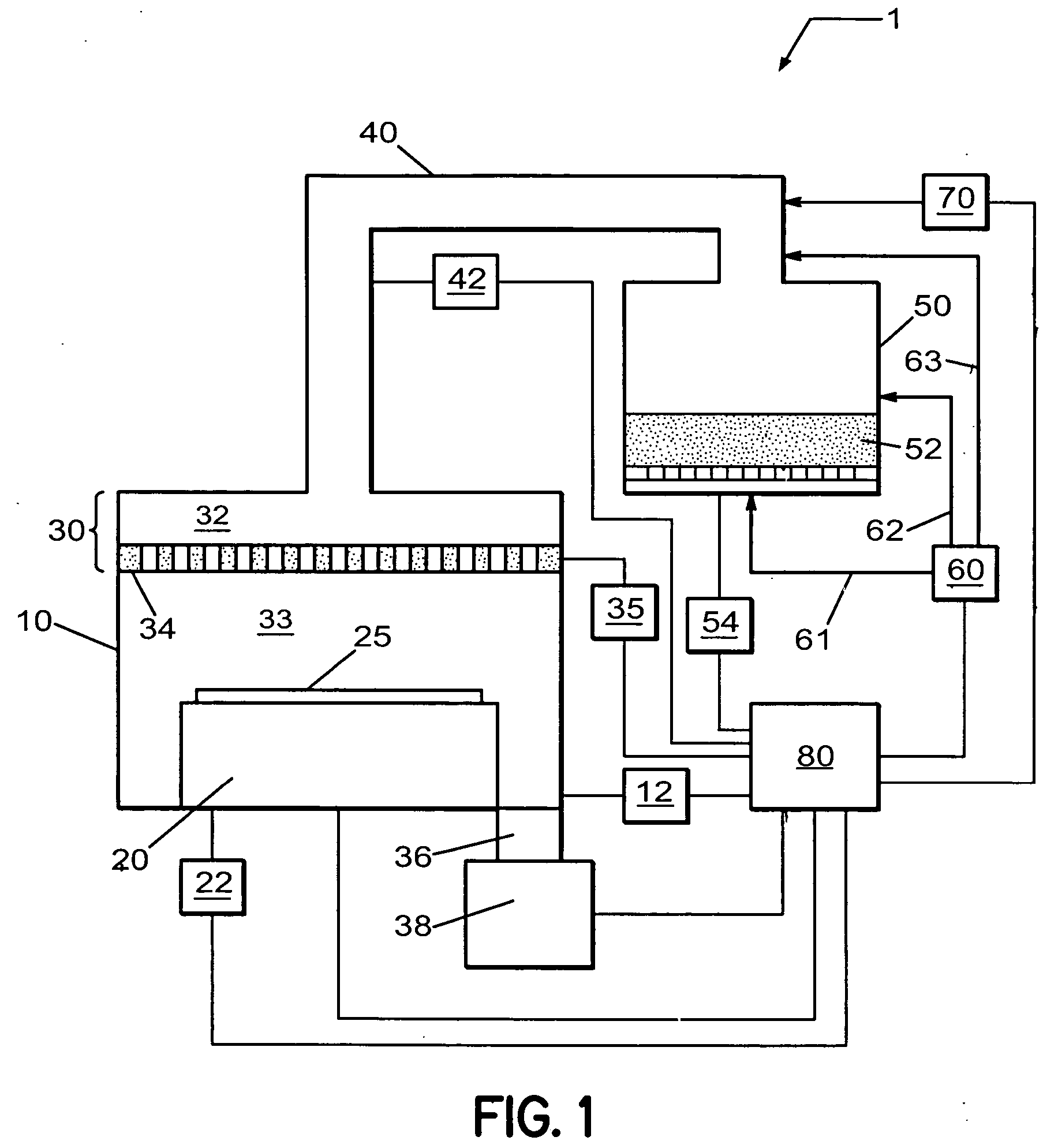 Method and system for performing in-situ cleaning of a deposition system
