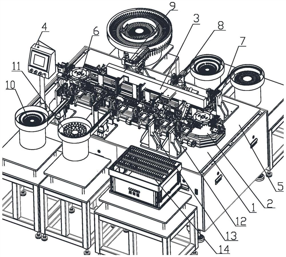 Multi-specification conductive assembly manufacturing device