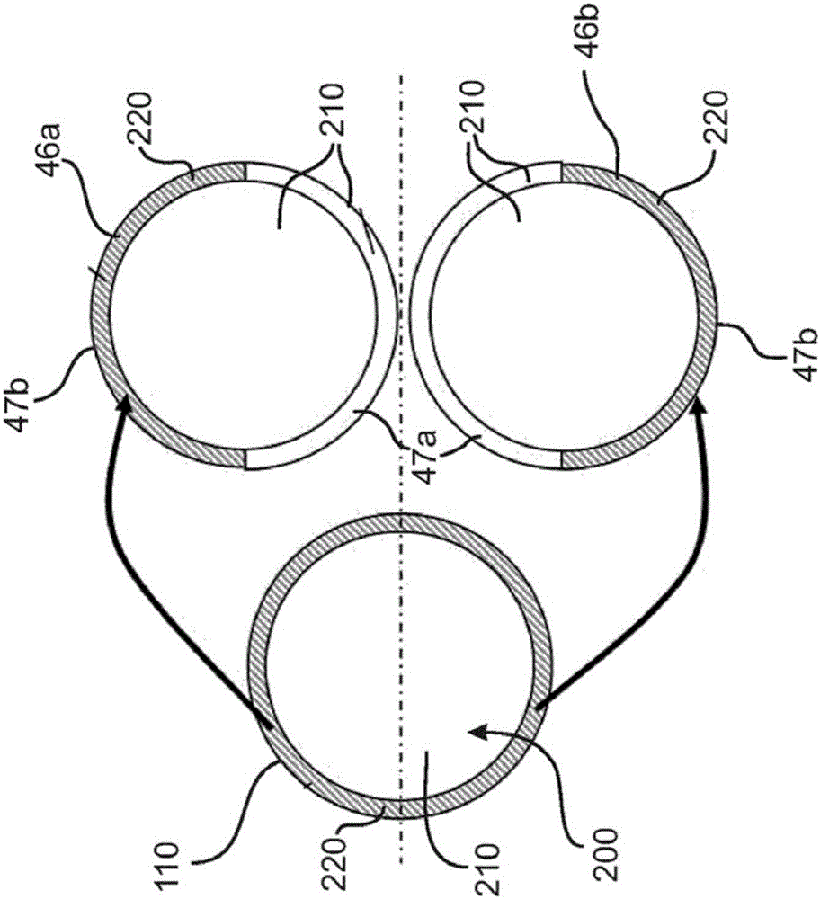 Overturning device for overturning molten material and purging method