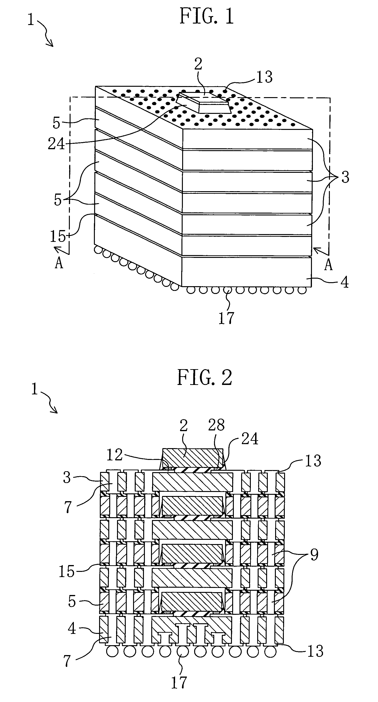 Multi-level semiconductor module and method for fabricating the same