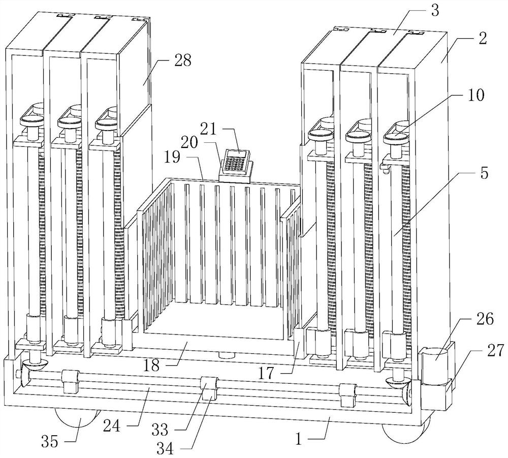 Auxiliary supporting frame for mounting of factory wind power generation equipment