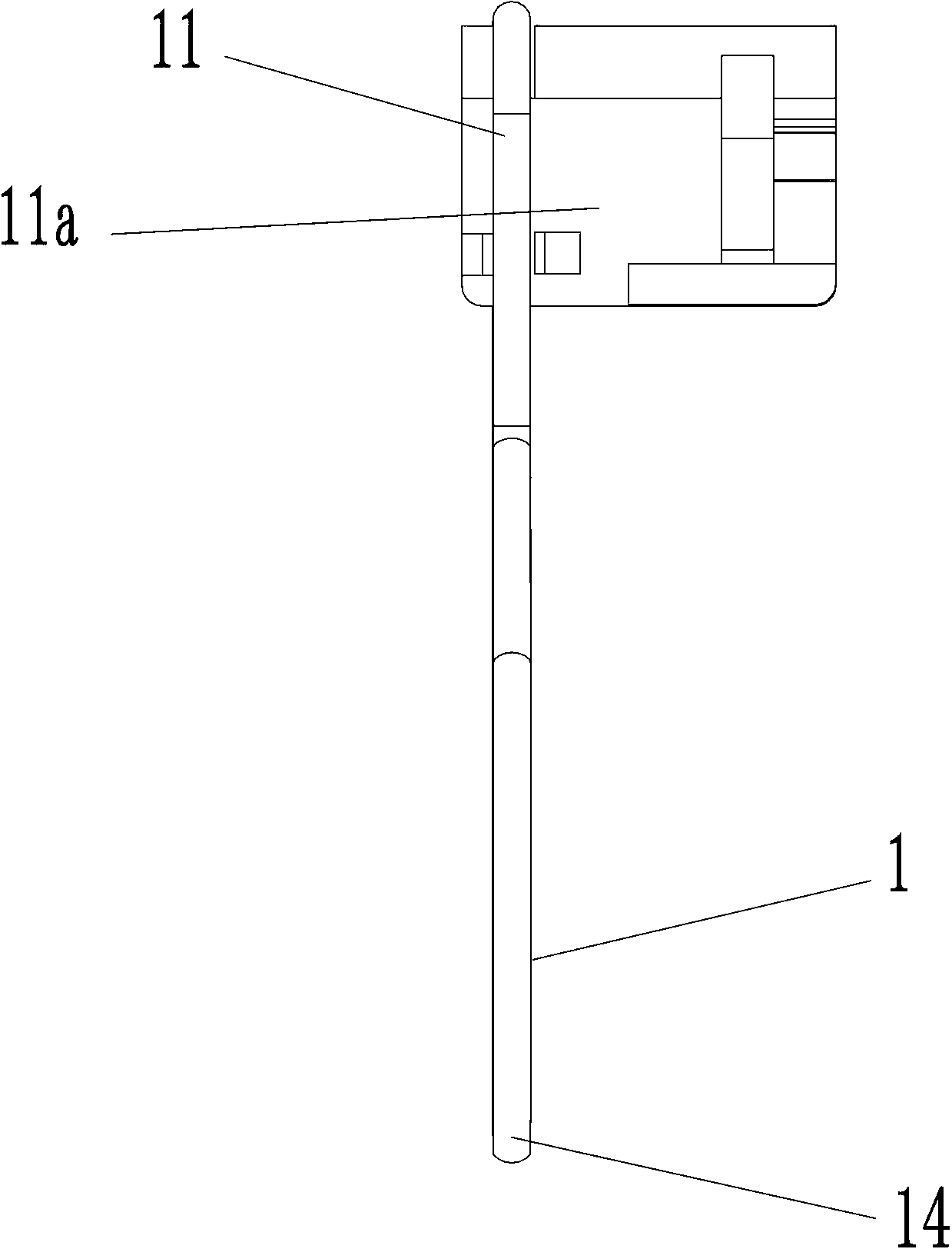 Device special for erecting cable and method for erecting cable