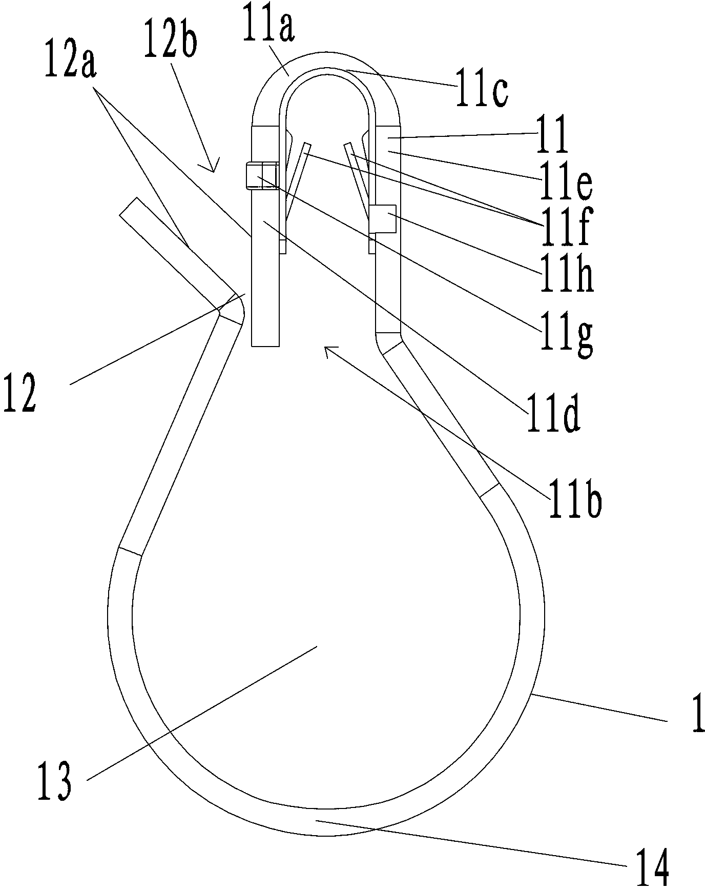 Device special for erecting cable and method for erecting cable