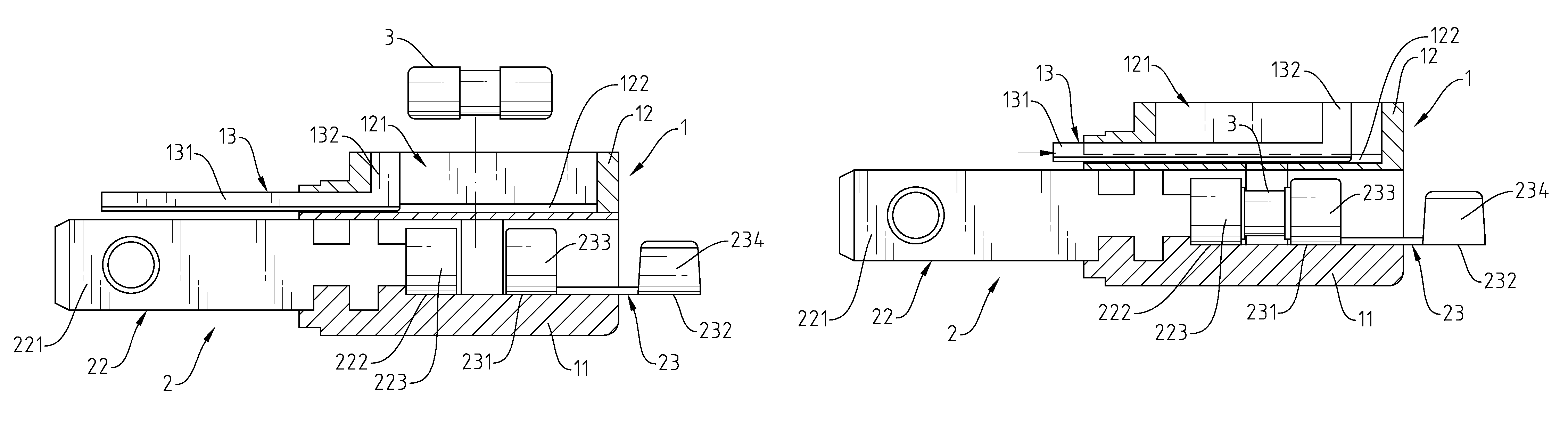 Electrical plug with a sliding cover extending from a front of an internal contact holder