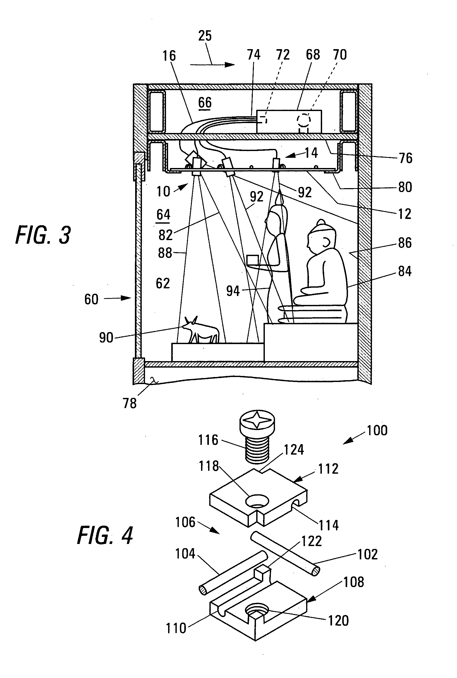 Lighting apparatus for a museum display case