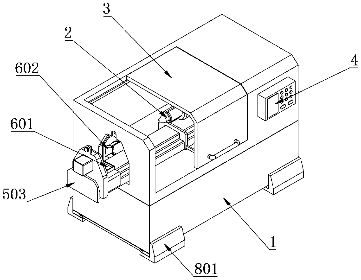 Intelligent full-automatic overturning numerically-controlled machine tool