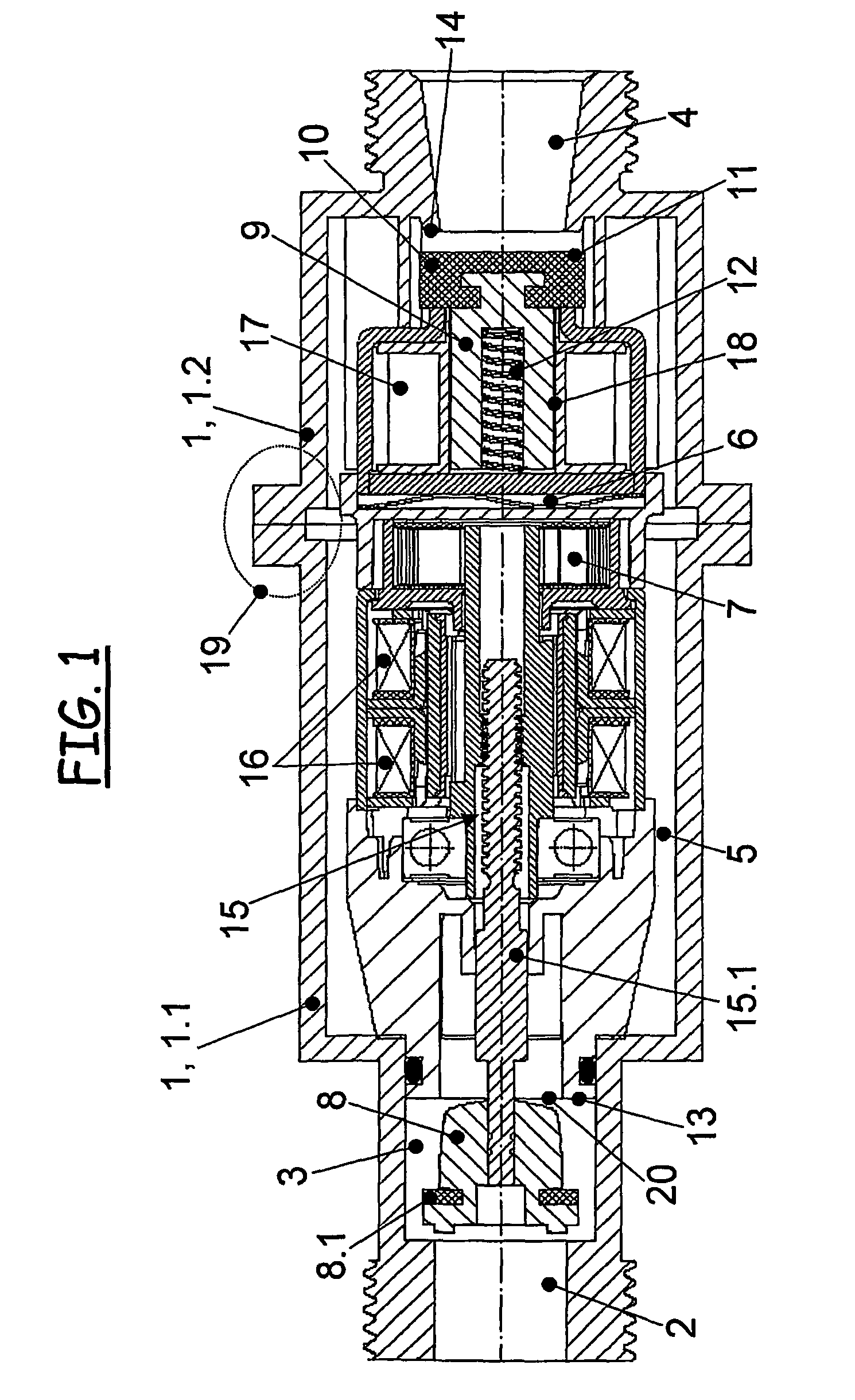 Gas regulating and safety valve for burners of a modulatable gas heating device