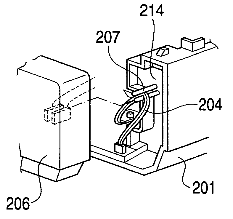 Connecting structure for power cord