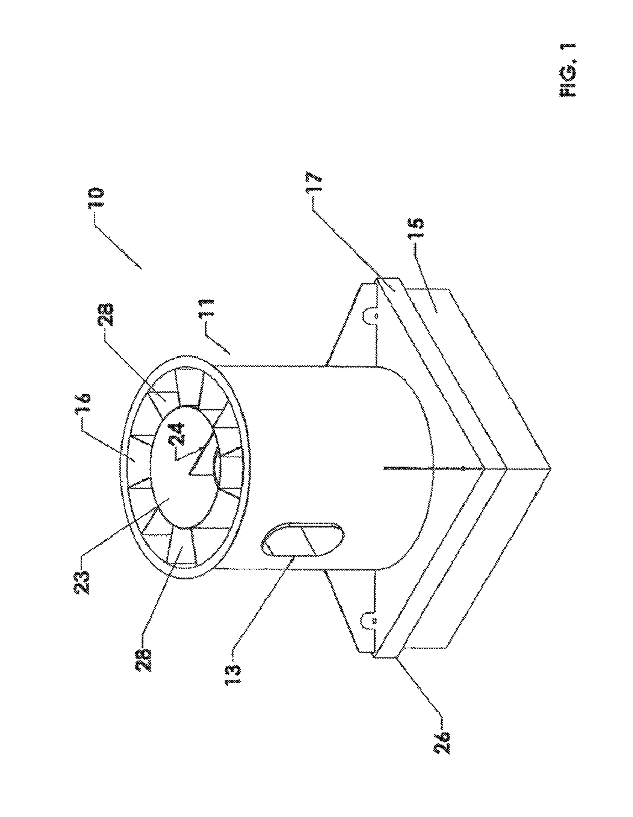 Mixed flow fan assembly