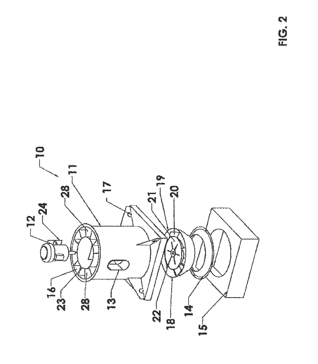 Mixed flow fan assembly