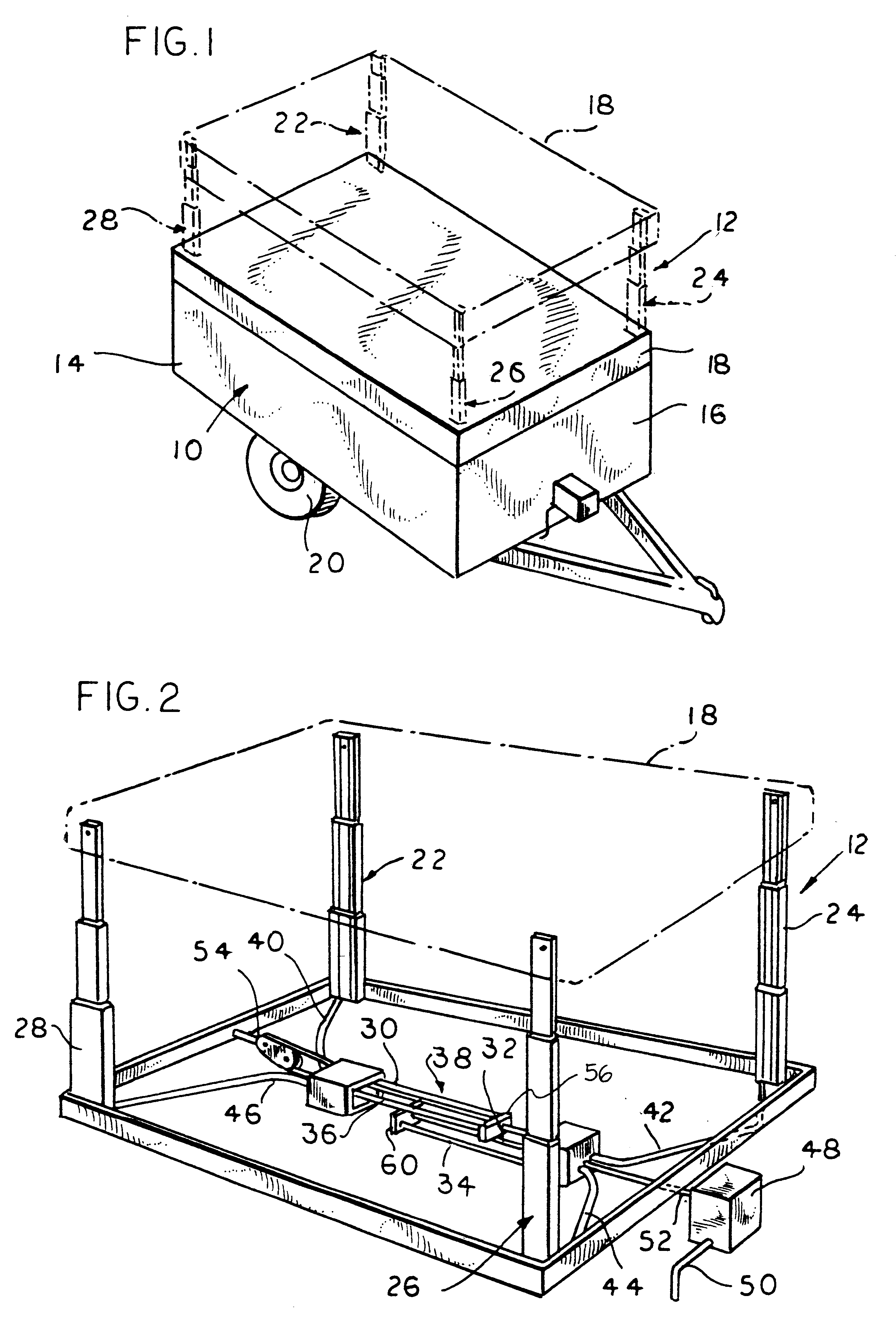 Camping trailer lift