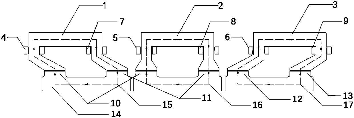 Flat-plate-type transverse flux permanent magnet synchronous linear generator