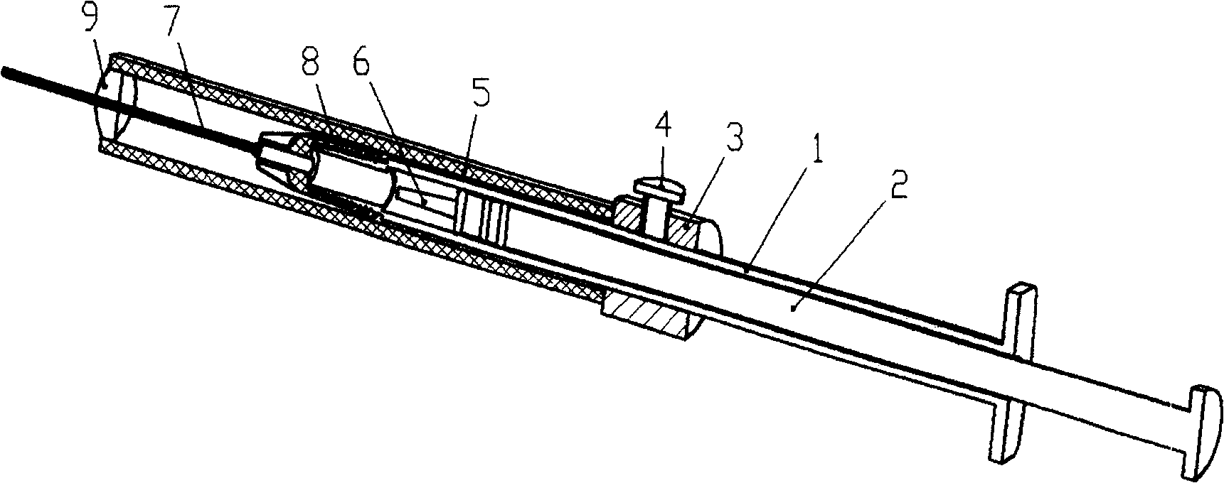 Adjustable pulsatile myocardial internal injector