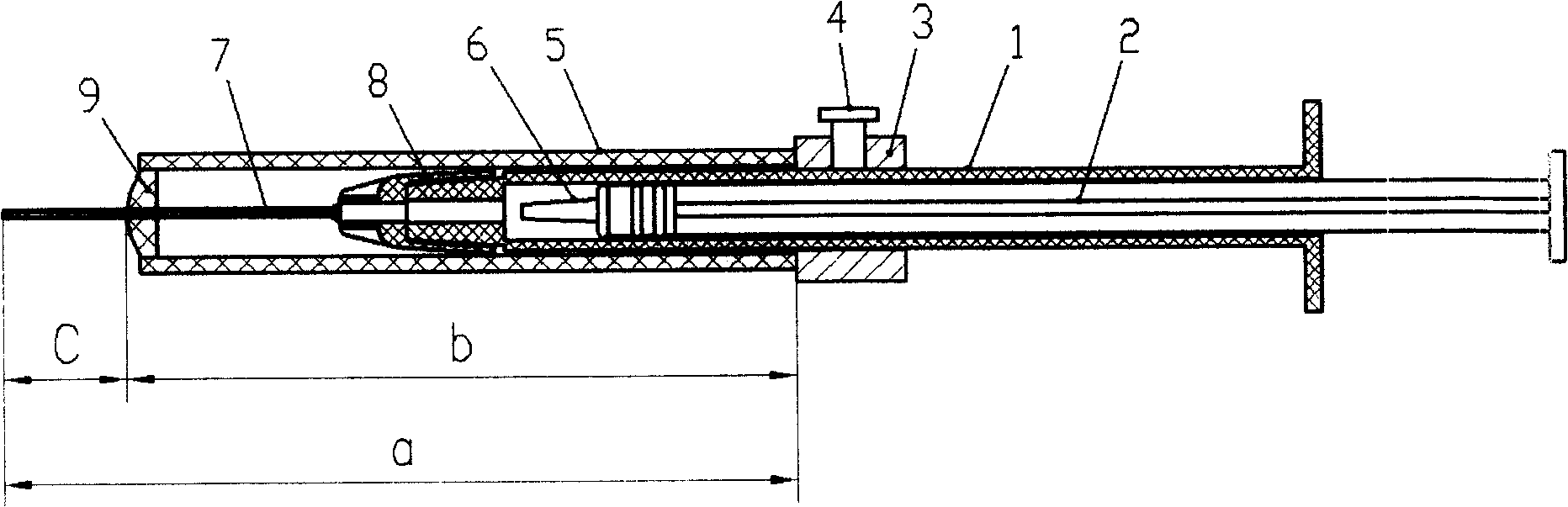 Adjustable pulsatile myocardial internal injector