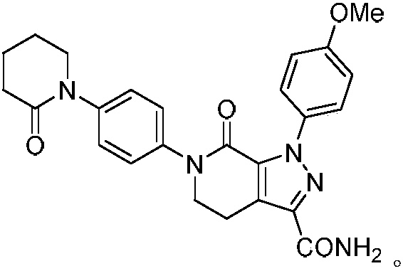 Preparation method of apixaban drug for preventing or treating joint replacement venous thrombosis