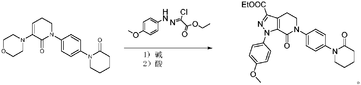 Preparation method of apixaban drug for preventing or treating joint replacement venous thrombosis