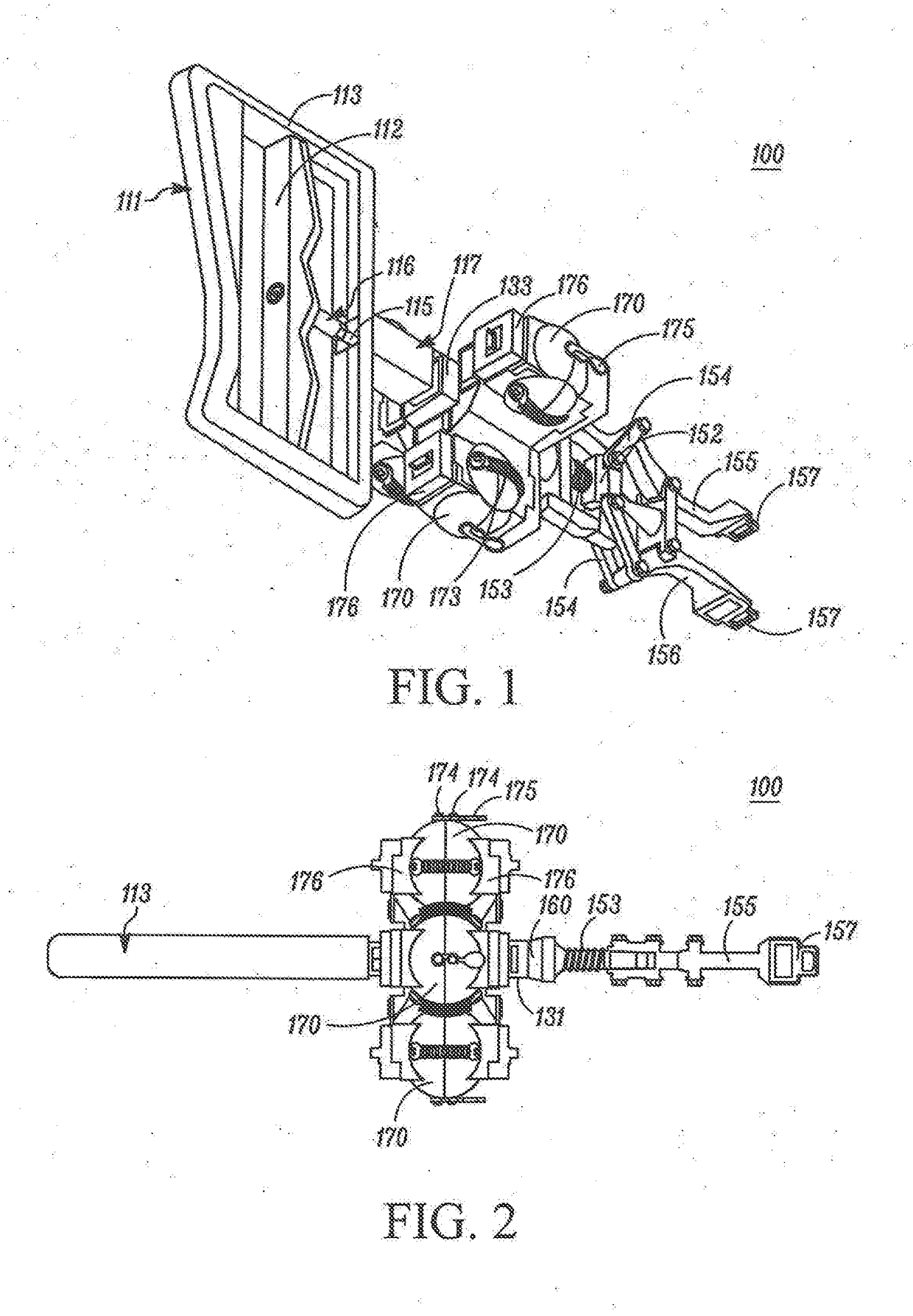Device for taking multiple samples while avoiding cross-contamination
