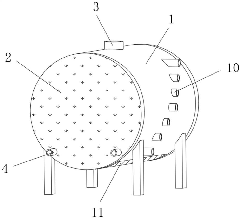 Wastewater treatment device for numerical control system equipment