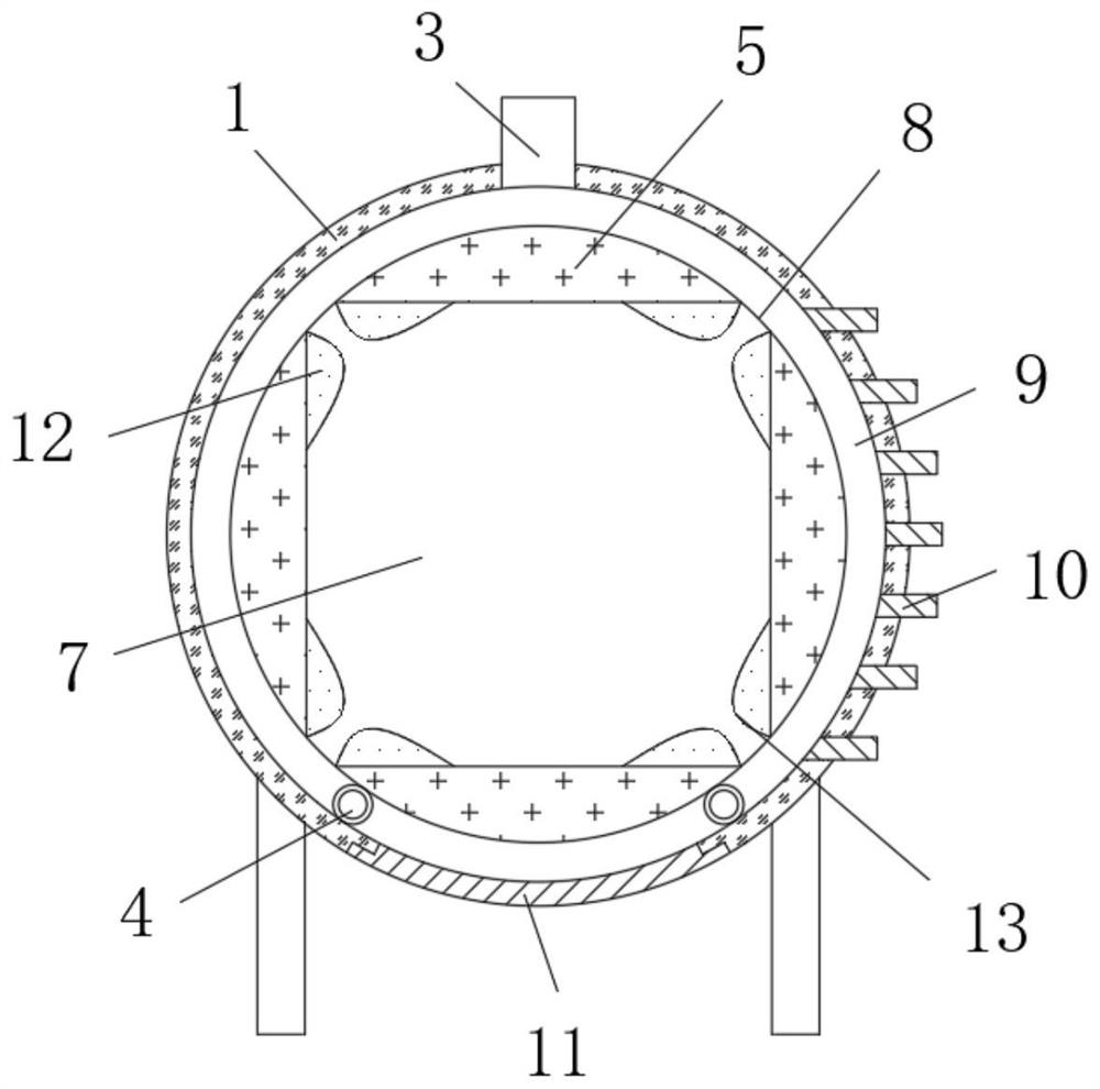 Wastewater treatment device for numerical control system equipment