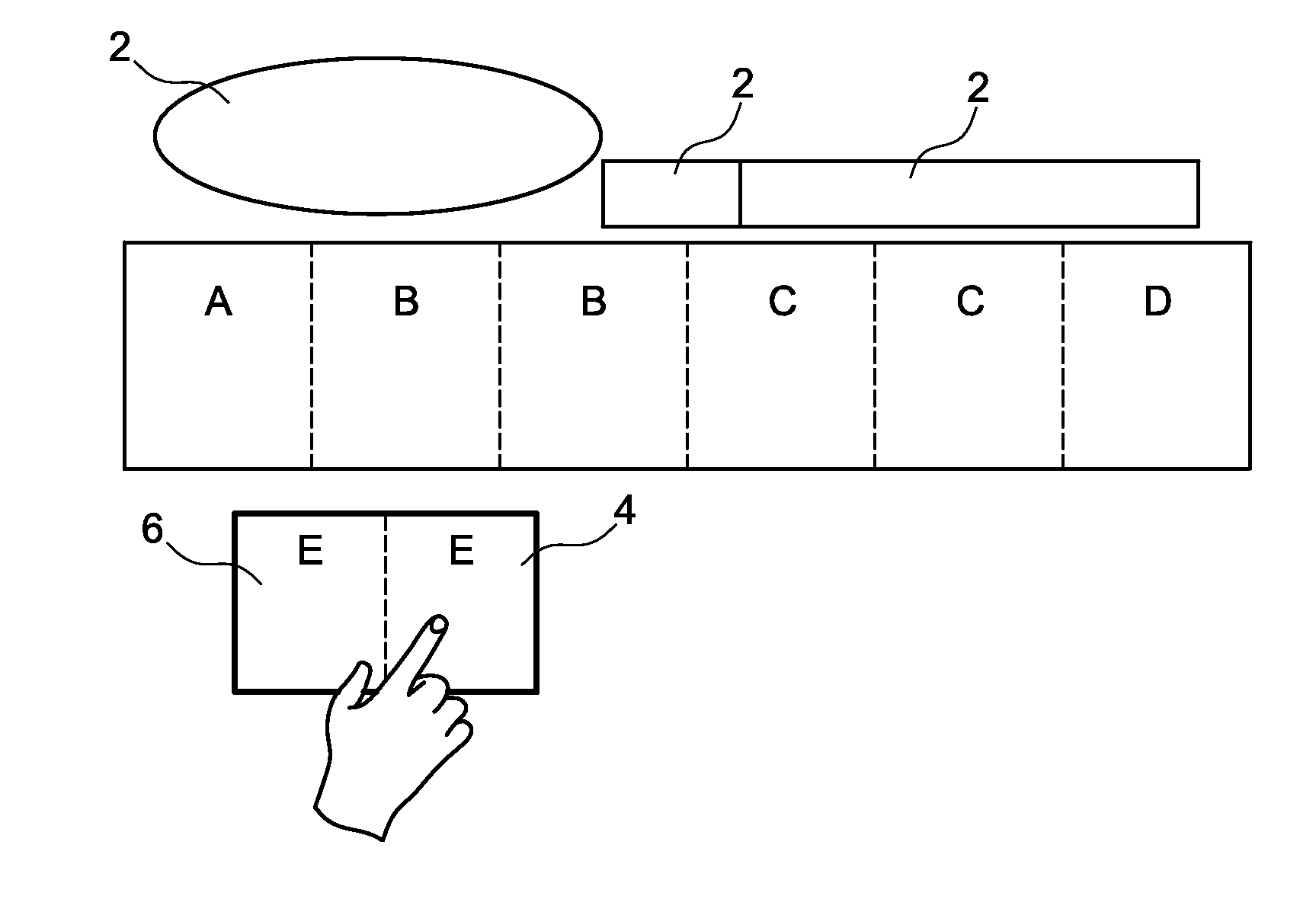 Device and method for remote interaction with a display system