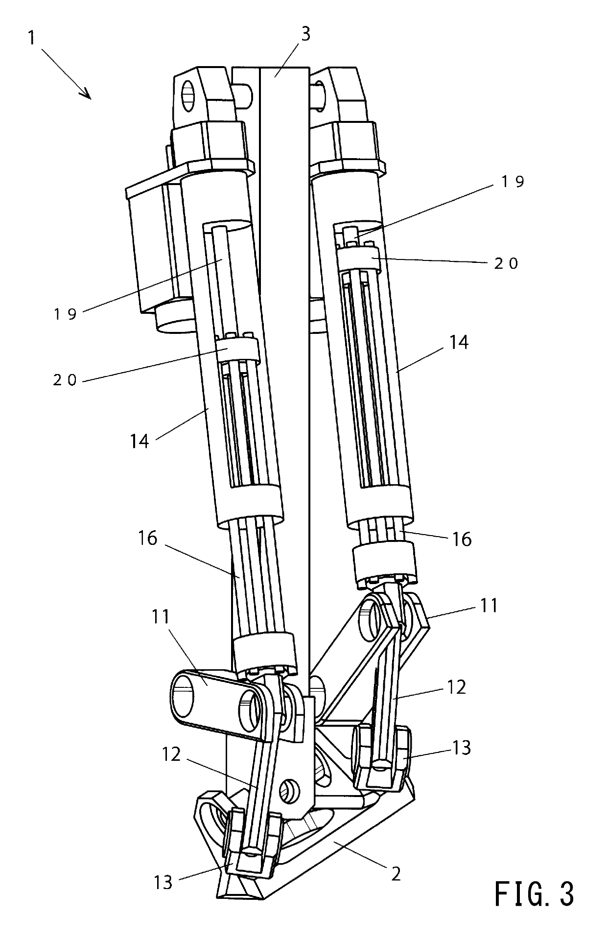 Drive mechanism of two degrees of freedom