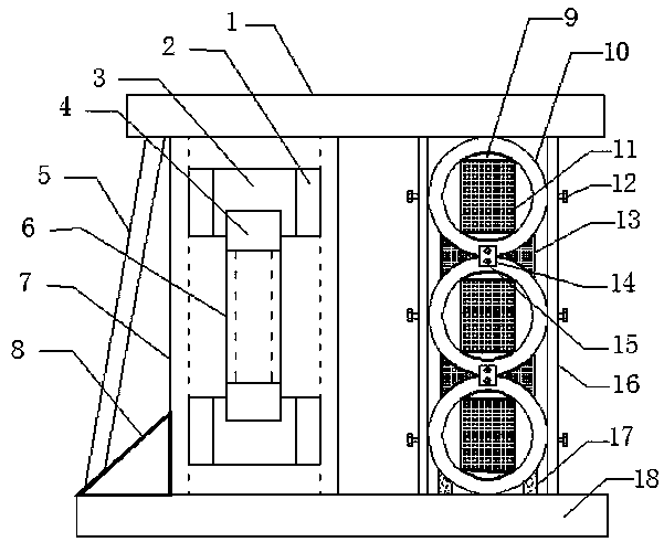 A ship's box column