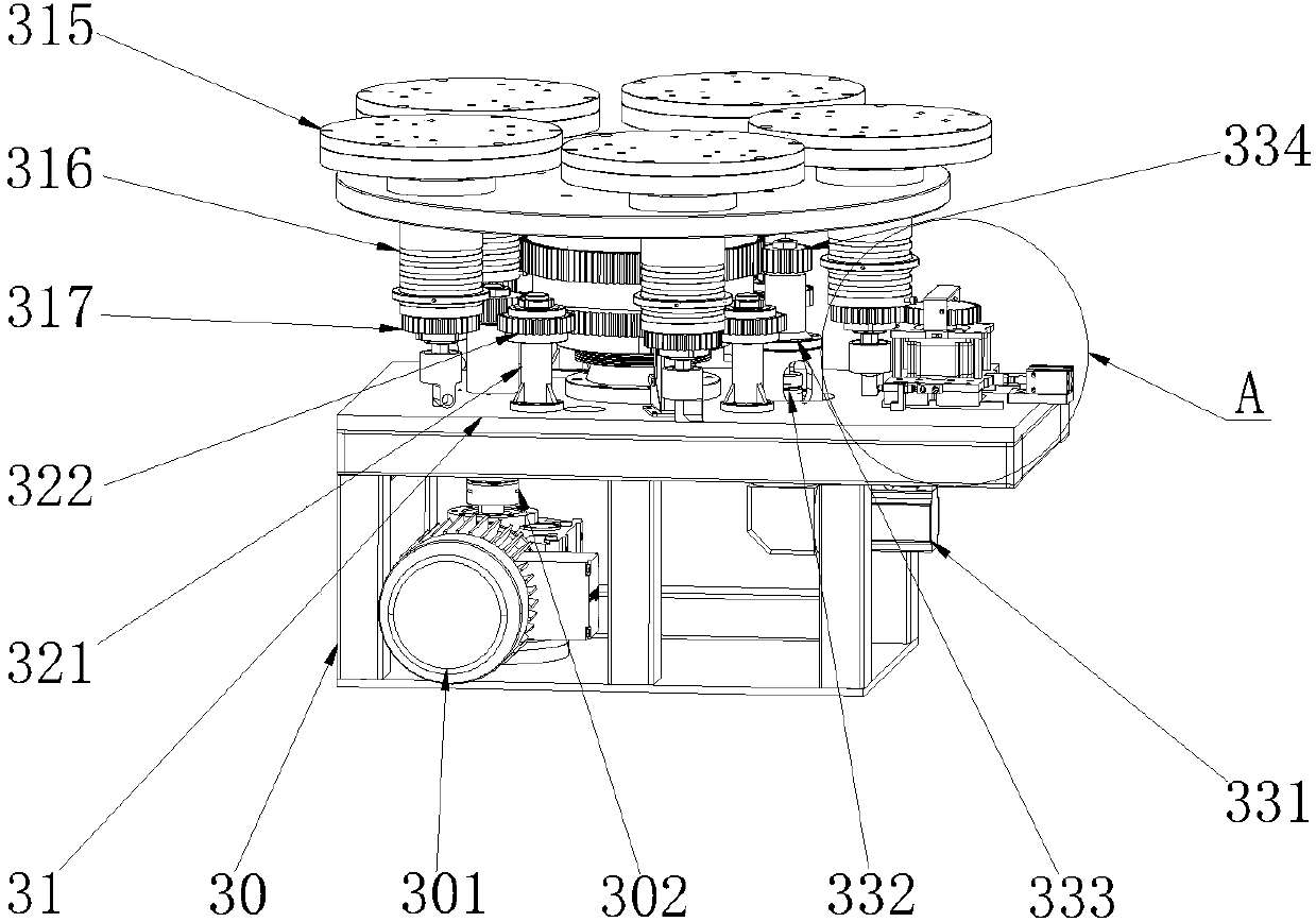 Automatic disc type grinding disc equipment