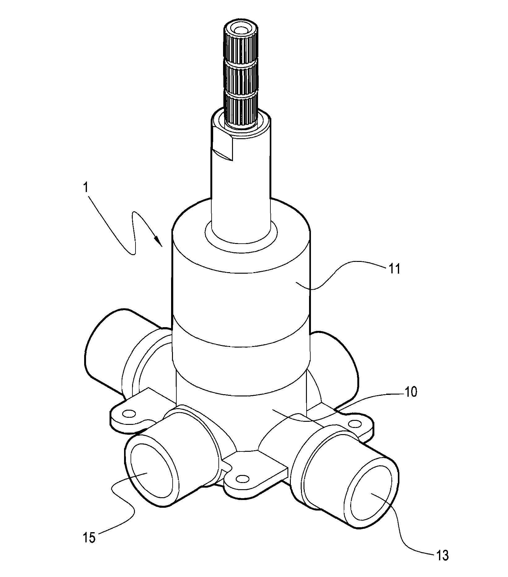 Faucet structure having pressure balance valves