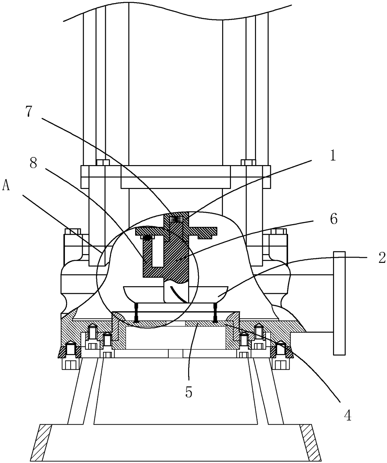 Water pump and floating type cutting assembly