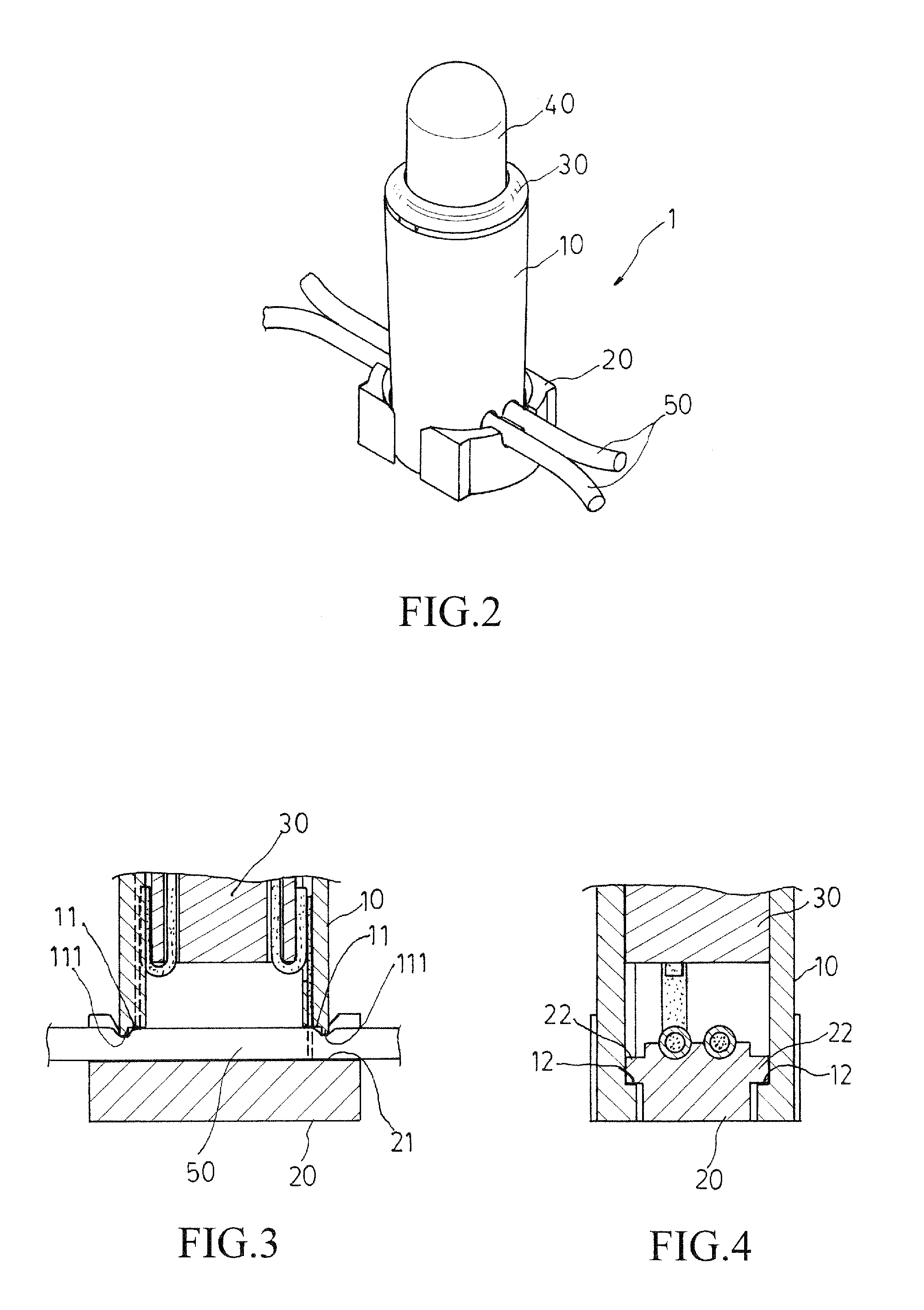 Socket structure of miniature light bulb set