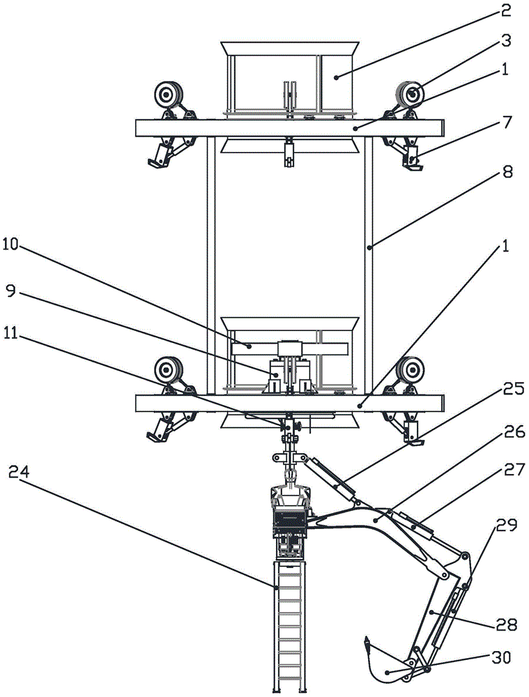 A special operation robot for shaft construction