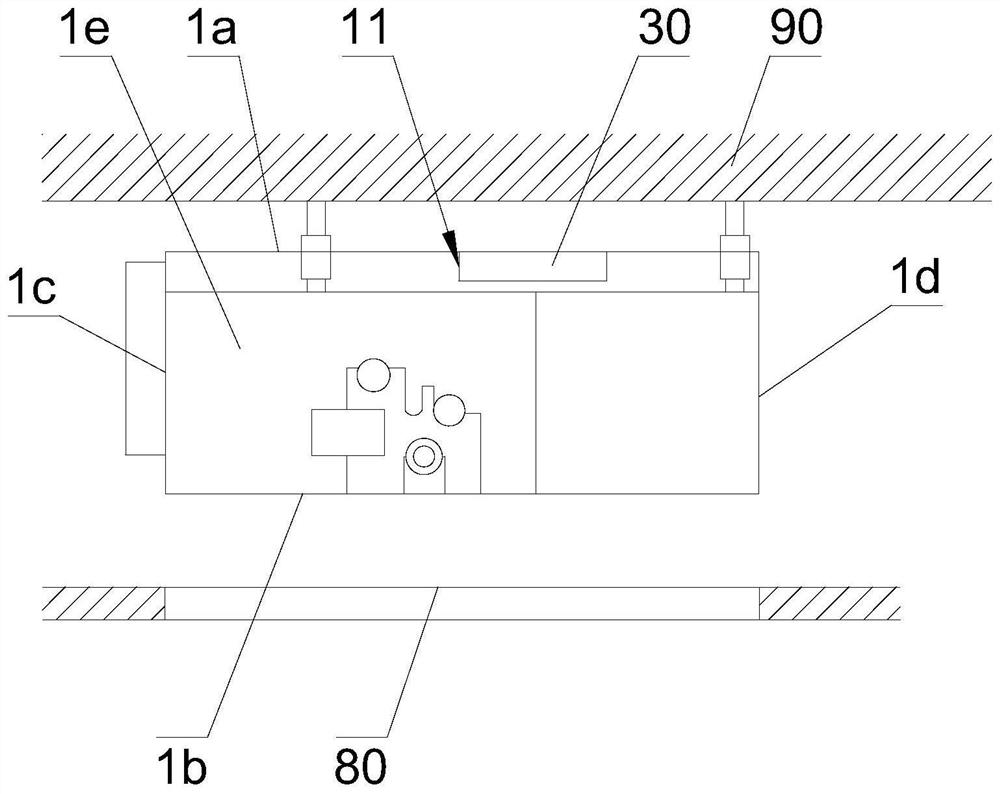 Air duct type air conditioner indoor unit and air conditioning system