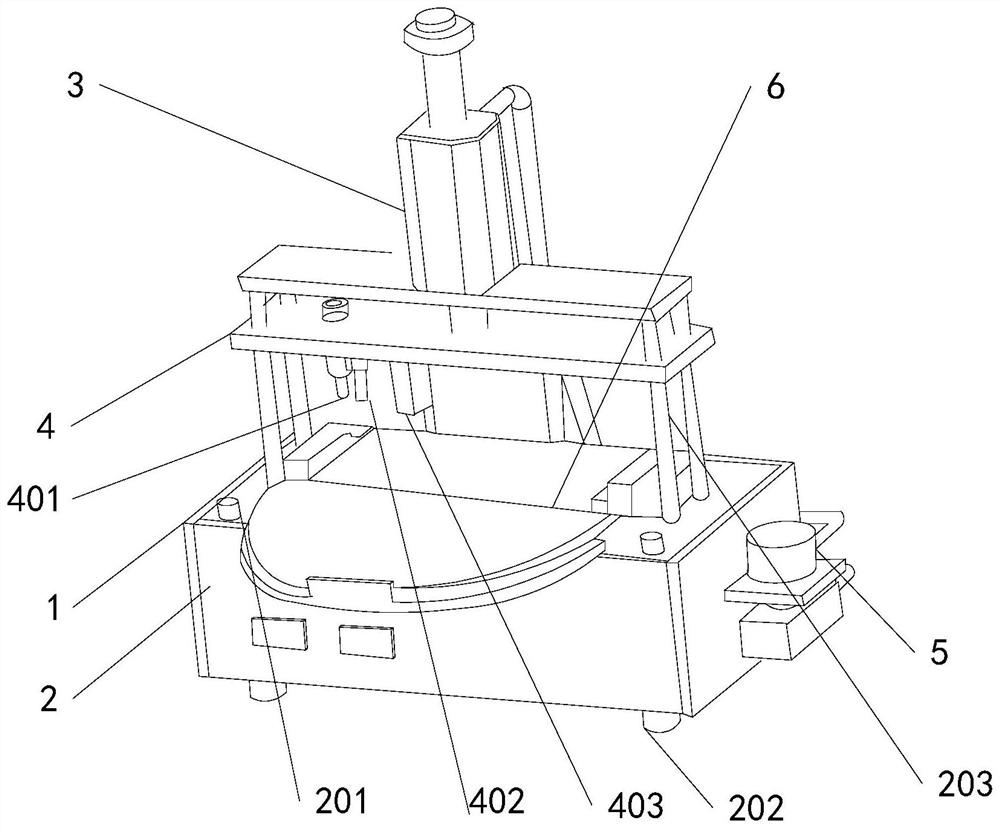 A device for heating and fixing accessories with a plastic column