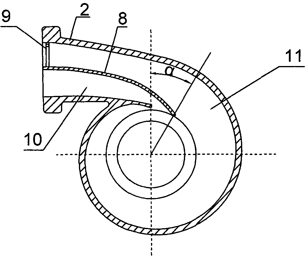 Multi-nozzle type variable flow rate supercharging device