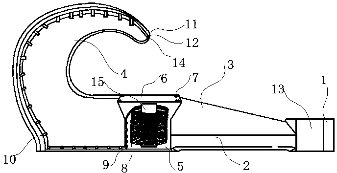 Automobile towing hook device