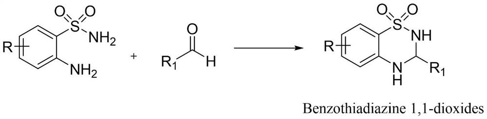 Preparation method of benzothiadiazine-1, 1-dioxide compound