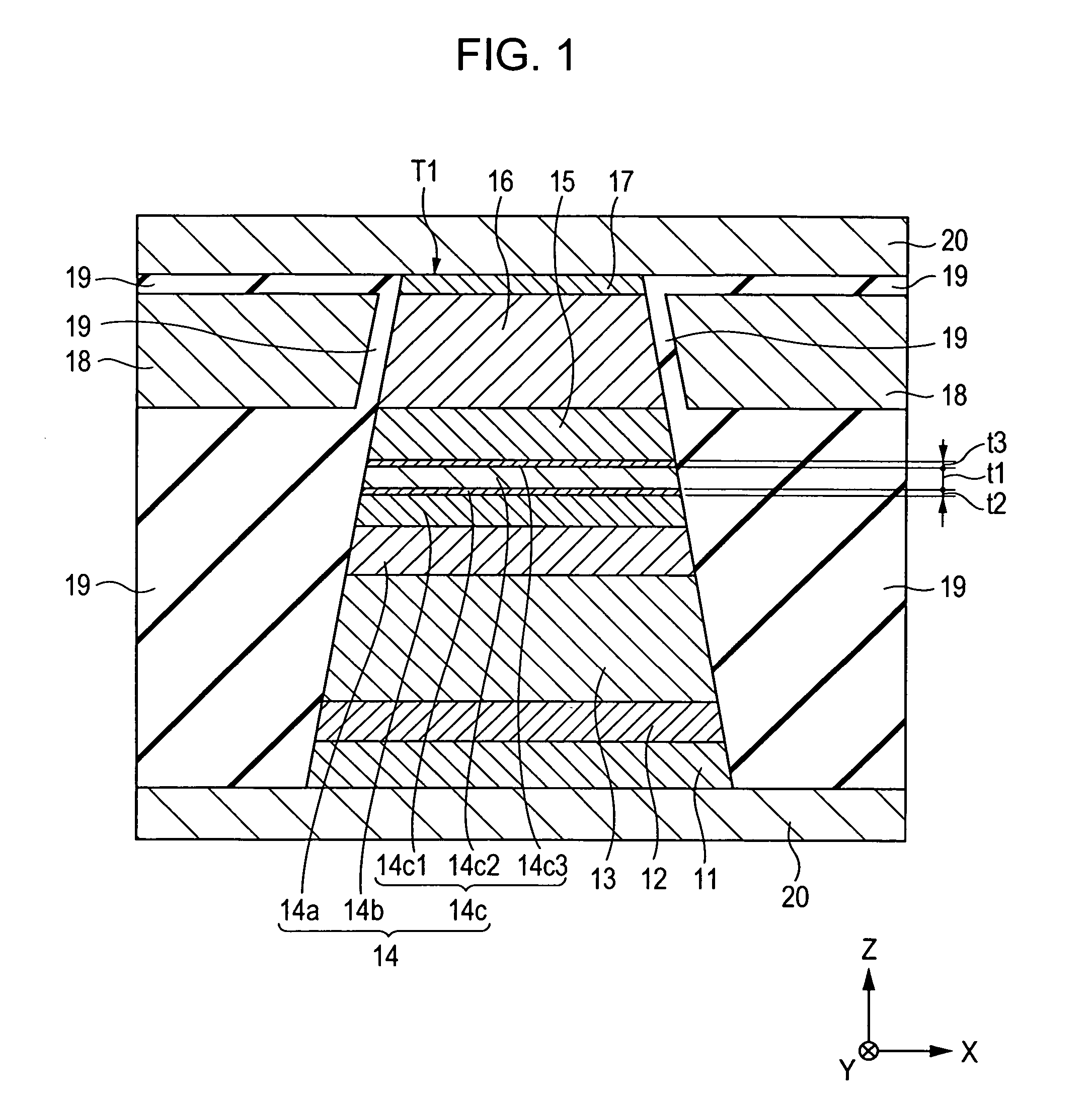 Magnetic sensor using NiFe alloy for pinned layer