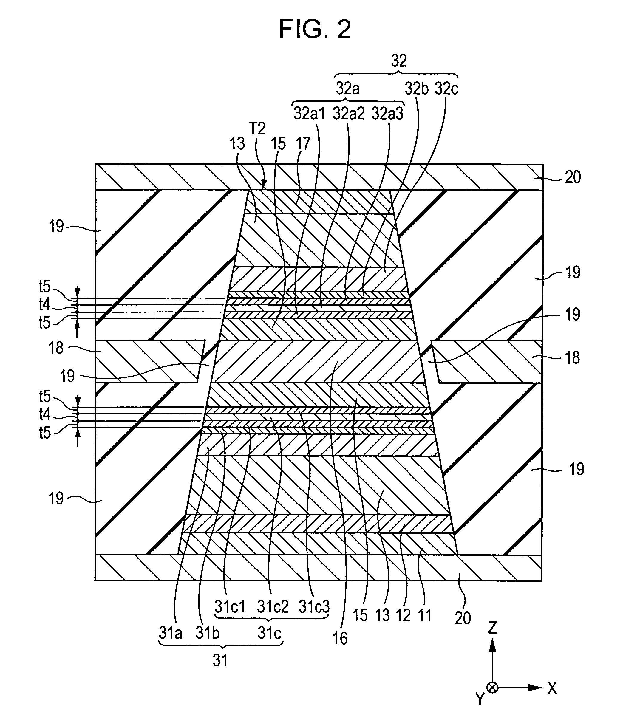 Magnetic sensor using NiFe alloy for pinned layer