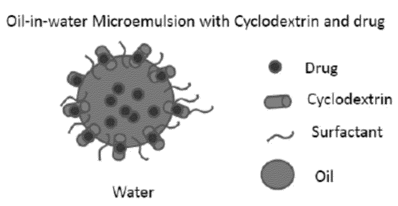 Cyclodextrin-Based Microemulsions, and Dermatological Uses Thereof