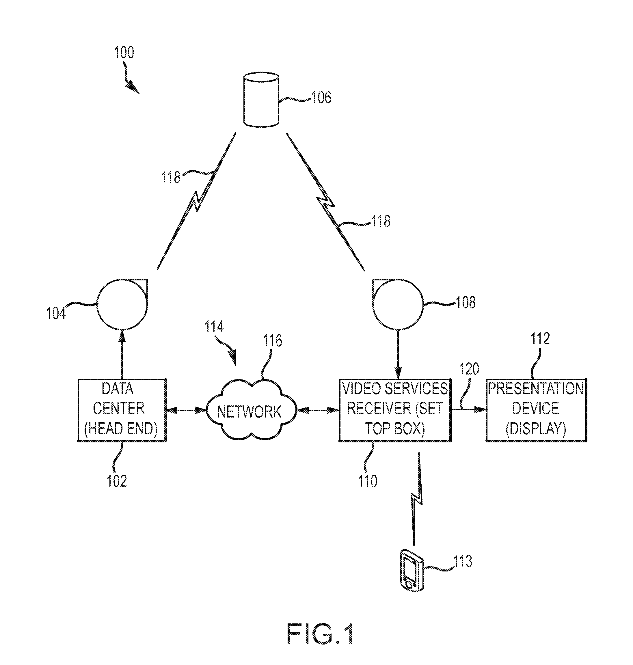 Video services receiver that provides a service-specific listing of recorded content, and related operating methods