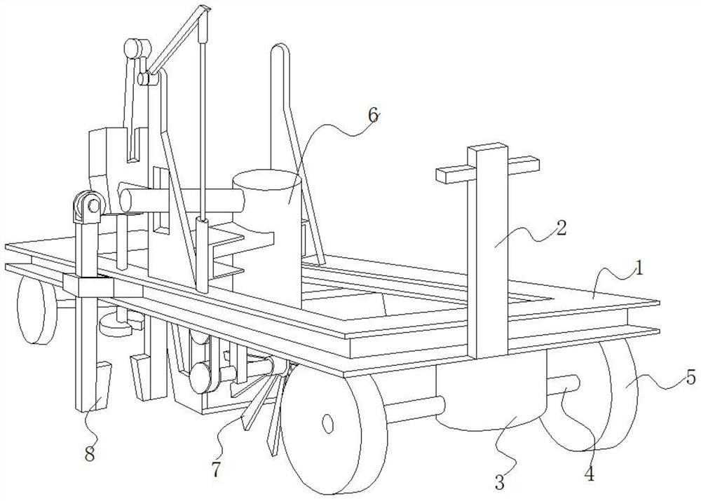 Small hand-push type ridge building machine for rice ridges