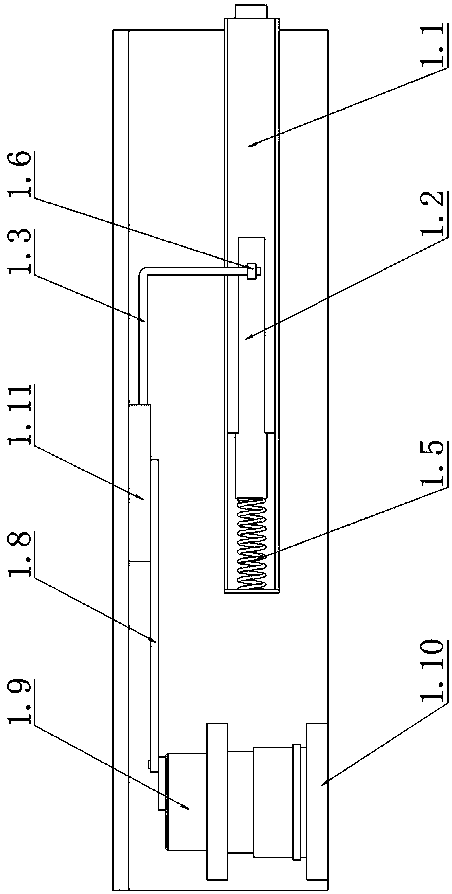 Mechanism capable of controlling nut impacting strength and a nut shell breaking device