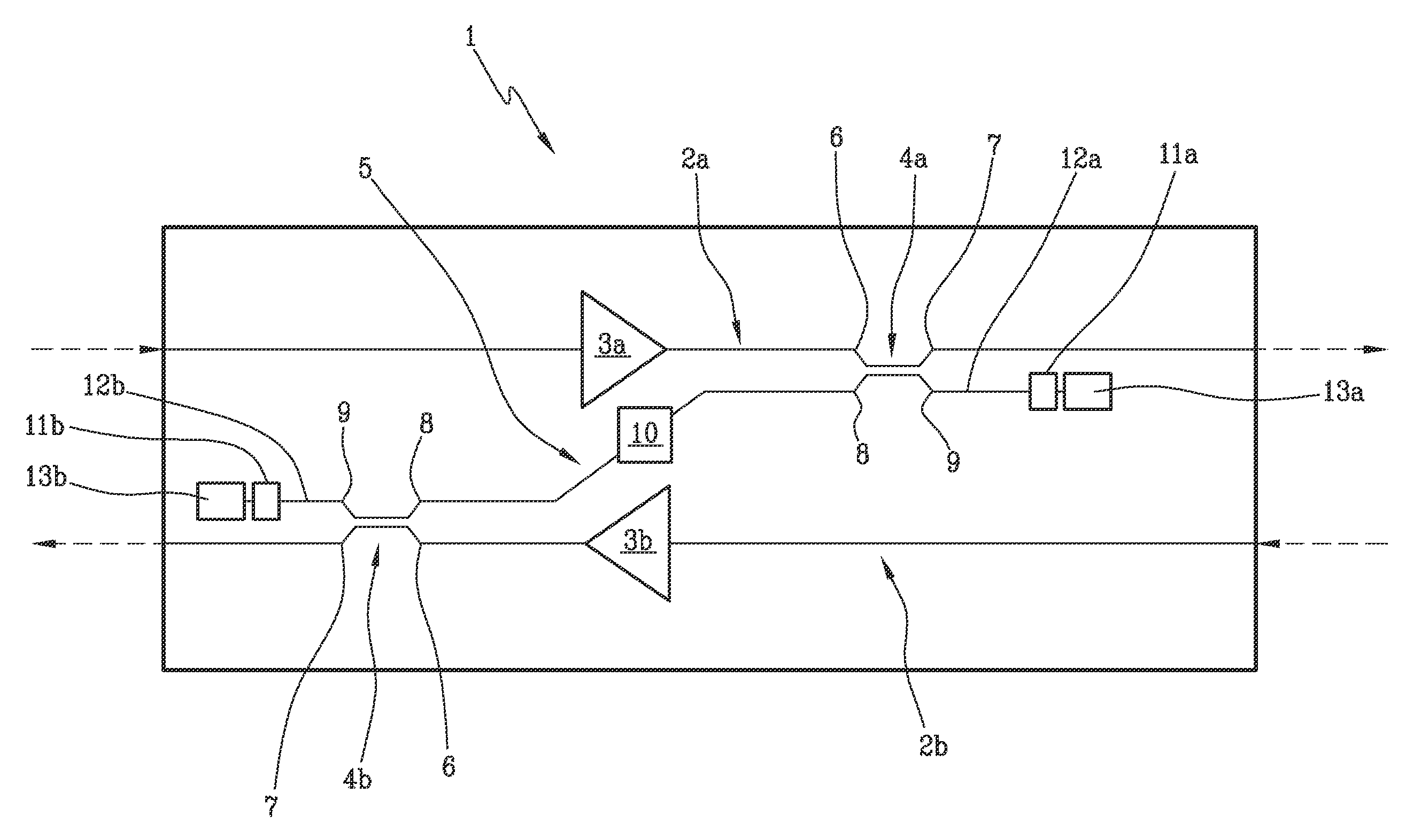 Optical amplification stage for OTDR monitoring and related method and system for OTDR monitoring of an optical communication link
