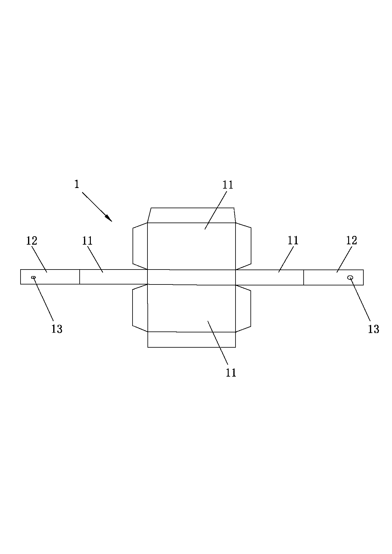 Method for fabricating disposable packing box