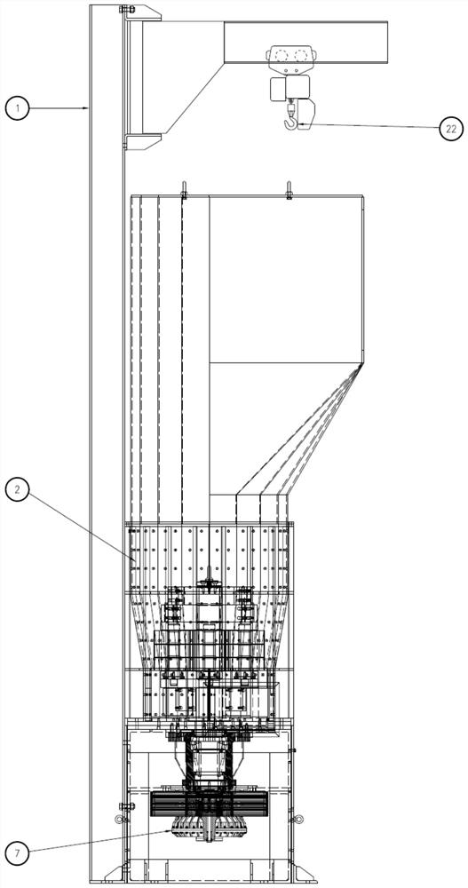 Hammer type metal disintegrator